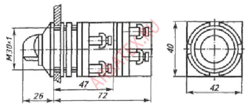 ПЕ-062 переключатель (исп.2) фото 3 ПЕ-062 переключатель (исп.2) фото 3