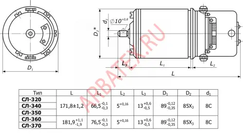 СЛ-370 электродвигатель фото 3