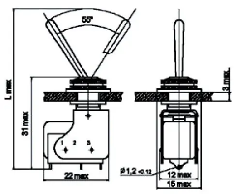 ПТ8-4В тумблер фото 3
