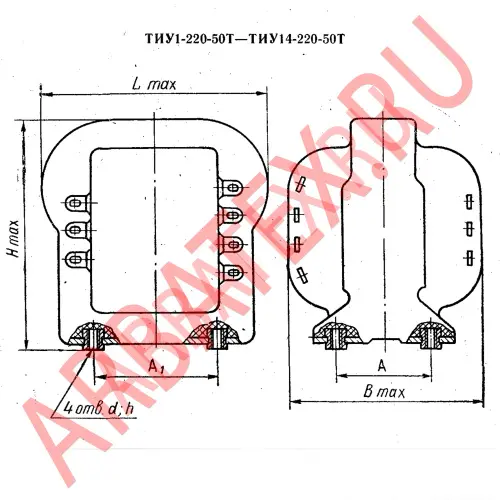 ТИУ4-220-50В трансформатор фото 3 ТИУ4-220-50В трансформатор фото 3