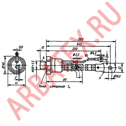 Т15-160-14 тиристор фото 3 Т15-160-14 тиристор фото 3