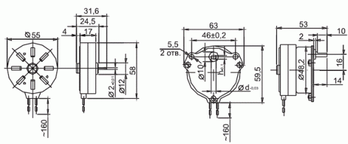 ДСМ-450 электродвигатель тихоходный фото 2