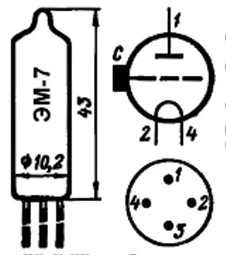 ЭМ-7 радиолампа фото 3 ЭМ-7 радиолампа фото 3