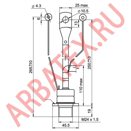 ТБ371-250-9 тиристор фото 3