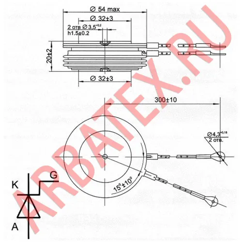 Т133-500-8 тиристор фото 3 Т133-500-8 тиристор фото 3